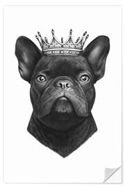 Sticker mural Le roi bouledogue