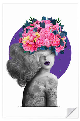 Selvklebende plakat Violet dreams