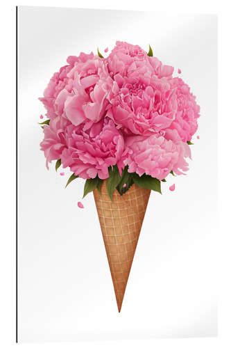 Gallery print Ice cream with peonies