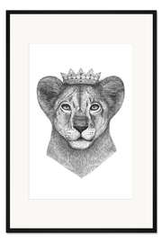 Gerahmter Kunstdruck The lion princess