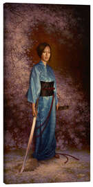 Lærredsbillede The Blue Kimono