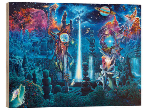 Cuadro de madera The Garden In The Valley Of The Stars