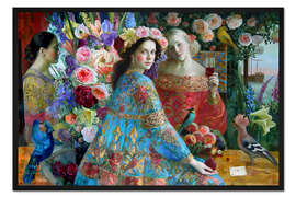 Gerahmter Kunstdruck Freunde