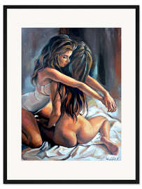 Gerahmter Kunstdruck Intim