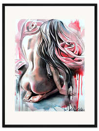 Gerahmter Kunstdruck Erotische Rose