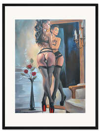 Gerahmter Kunstdruck Teuflische Fußspuren II