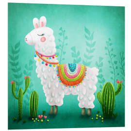 Foam board print Llama II