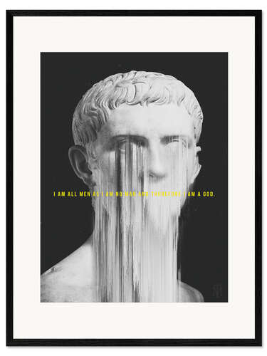 Inramat konsttryck Caligula