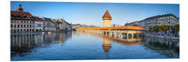 Foam board print Chapel Bridge in Lucerne