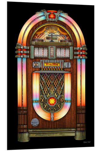 Foam board print Vintage Jukebox