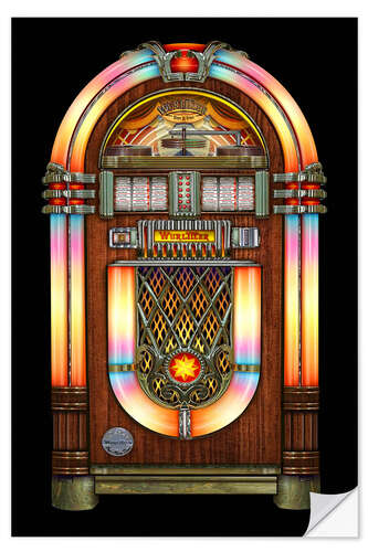 Vinilo para la pared Vintage Jukebox