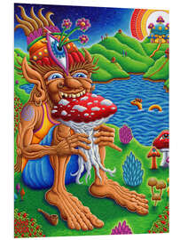 Foam board print Muncher Of Mushroomland