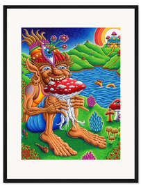 Gerahmter Kunstdruck Muncher Of Mushroomland