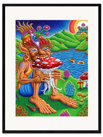 Framed art print Muncher Of Mushroomland