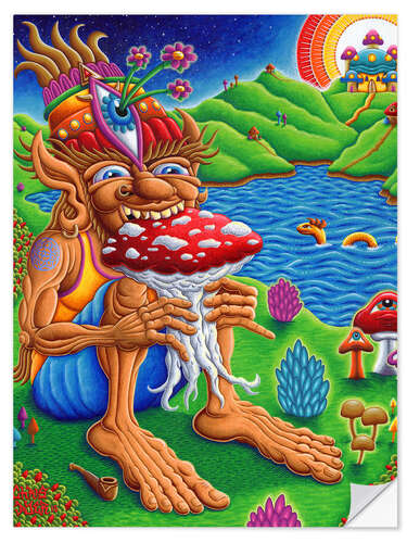 Vinilo para la pared Muncher Of Mushroomland