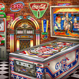 Magnettafel Vintage Americana