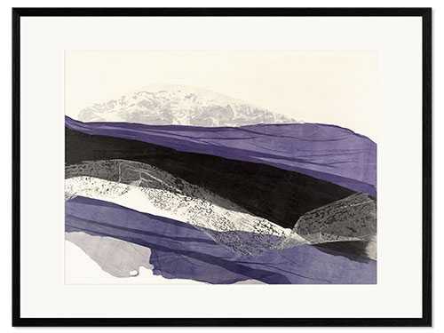 Ingelijste kunstdruk Landscape abstract