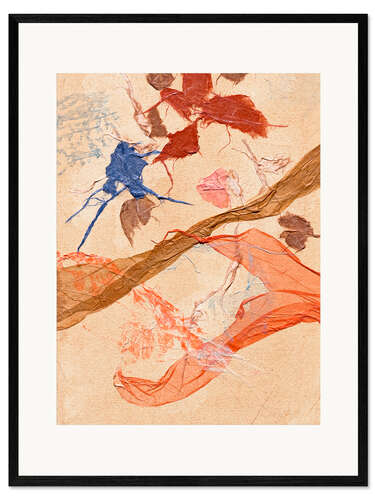 Kehystetty taidepainatus Foliage abstract I