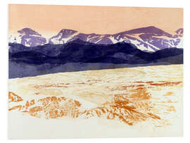 Foam board print Mountains