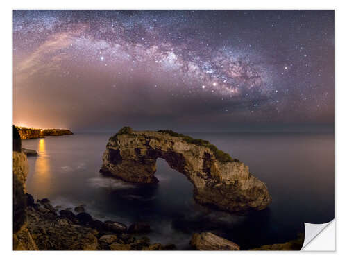 Vinilo para la pared Es Pontas | Milky Way (Majorca / Spain)