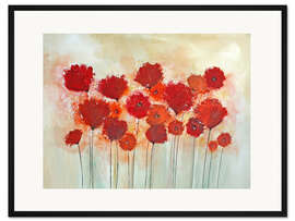 Gerahmter Kunstdruck Mohnfeuer