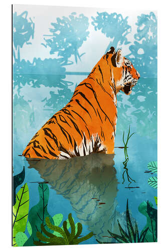 Gallery print Tiger in the creek