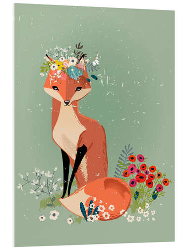 Foam board print Fox in the Spring