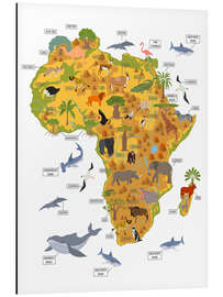 Magnettafel Afrikanische Tiere (Englisch)