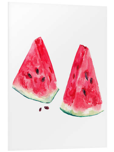 Obraz na PCV watercolor slices of watermelon