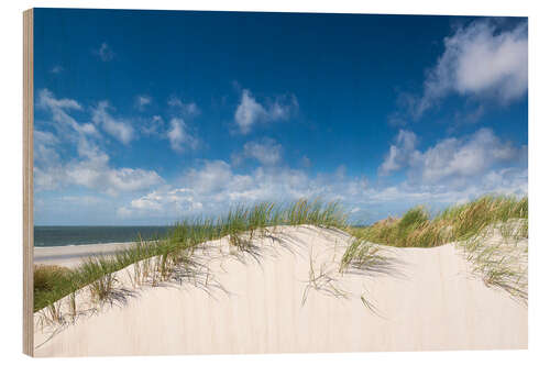 Wood print Dunes in the summer wind