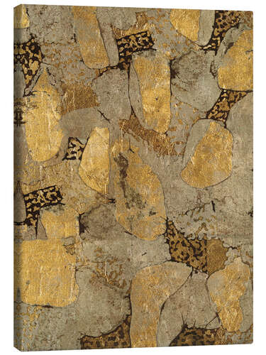 Canvas print Gilded stone II