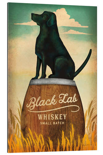 Gallery Print Black Lab Whiskey