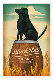 Wall print Black Lab Whiskey - Ryan Fowler