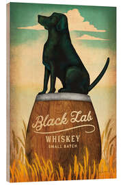 Tableau en bois Whisky Black Lab