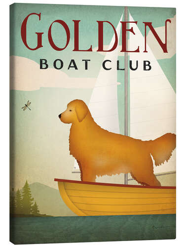 Lienzo Golden Boat Club