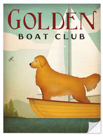 Wall sticker Golden Boat Club