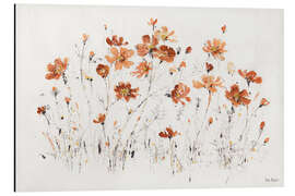 Magnettafel Wildblumen in orange