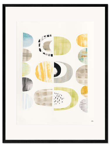 Kehystetty taidepainatus Pebbles pattern II