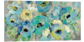 Gallery print Fresh teal flowers