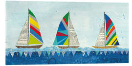 Tableau en verre acrylique Rainbow Spinnaker V