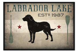 Gerahmter Kunstdruck Labrador Lake