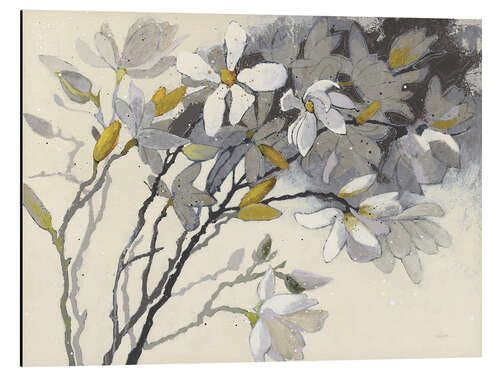 Aluminium print Magnolia painting