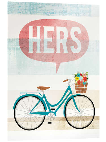 Acrylic print Her bike II