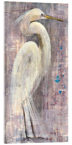 Tableau en verre acrylique Grande Aigrette I