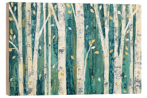 Wood print Birches in Spring