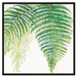 Gerahmter Kunstdruck Farnblätter III