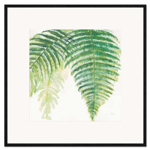 Kehystetty taidepainatus Fern leaves III