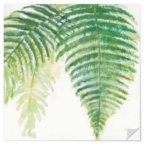 Wall sticker Fern leaves III