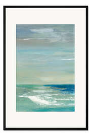 Gerahmter Kunstdruck Wellen am Morgen I 