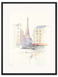 Gerahmter Kunstdruck Paris am Morgen